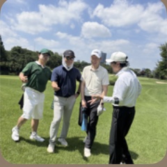 Club members gathering outdoors