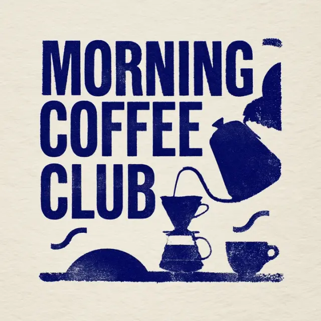 Morning coffee invitation cover